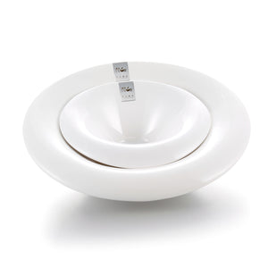 12 Inch Wide Rim White Round Melamine Bowl J236680GC