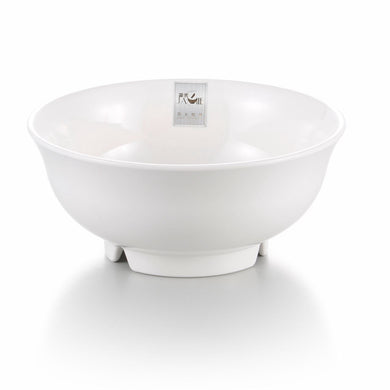 7.25 Inch White Large Melamine Footed Bowl J347360GC