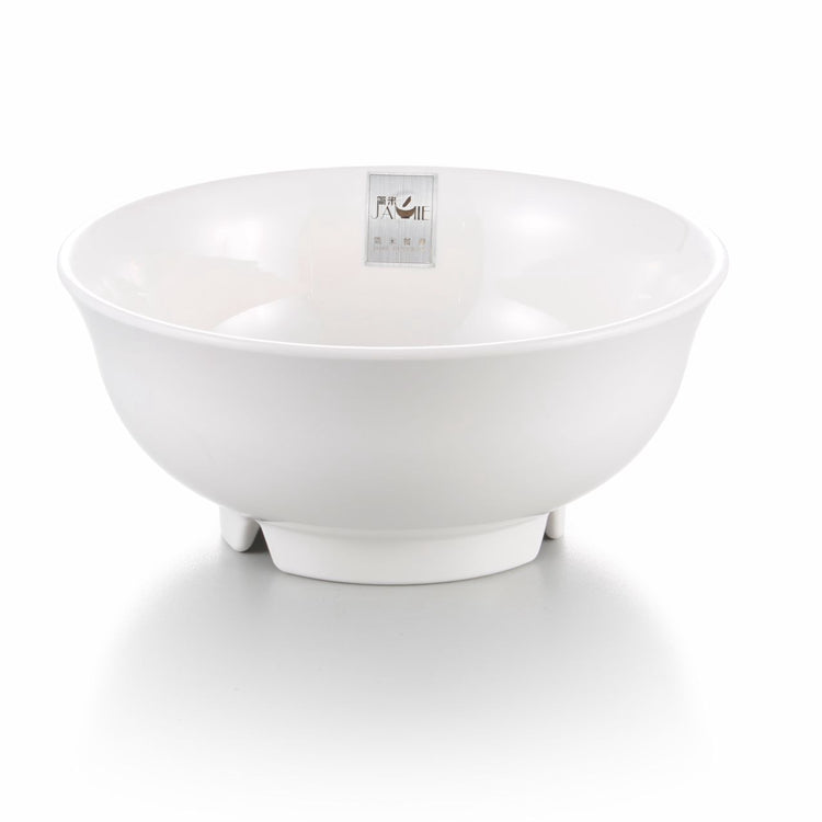 7.25 Inch White Large Melamine Footed Bowl J347360GC