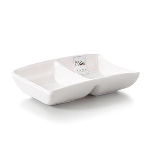 4.5 Inch White Double Restaurant Melamine Sauce Dish J367190GC