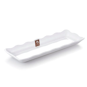 13.4 Inch White Rectangular Melamine Sushi Plate J408365GC