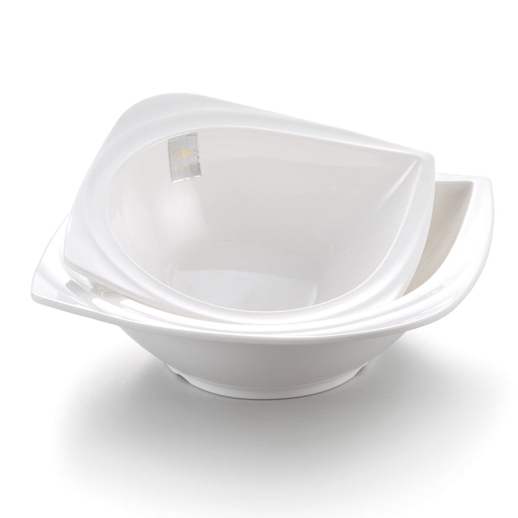 10 Inch White Shell Shape Melamine Salad Bowl J431880GC
