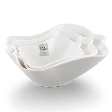 5.5 Inch White Irregular Melamine Fruit Bowl J436662GC