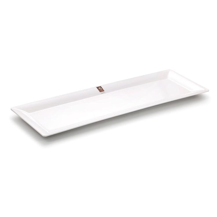 30 Inch Japanese White Rectangular Melamine Sushi Plate J458250GC