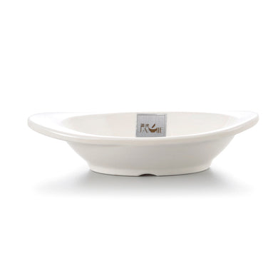 6 Inch White Hat Shape Melamine Serving Bowl J526180GC
