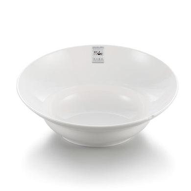 10 Inch Modern White Restaurant Melamine Serving Bowl J536502GC