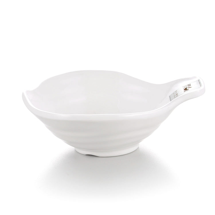5.5 Inch Moder White Irregular Melamine Food Serving Bowl J536590GC