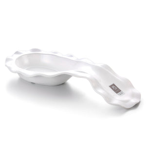 13.5 Inch White Irregular Melamine Bowl With Handle J611210GC