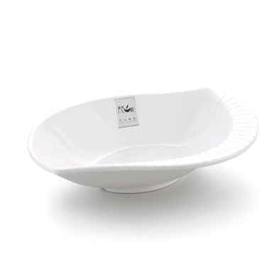 8.5 Inch White Seashell Melamine Serving Bowl J631920GC