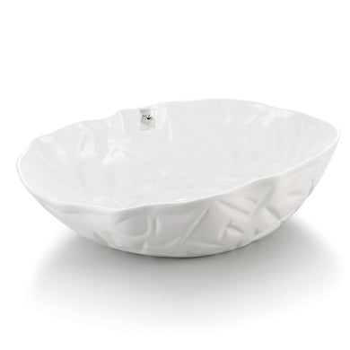 16 Inch Flower Design White Large Melamine Salad Bowls J636200GC