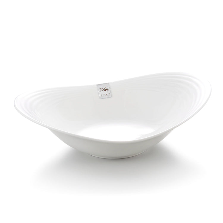 10 Inch White Oval Melamine Food Serving Bowls J636751GC