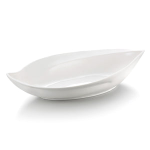 21.5 Inch White Large Boat Shaped Melamine Bowl J643090GC