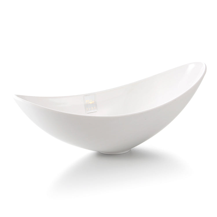 12 Inch White Restaurant Melamine Moon Bowl J647760GC