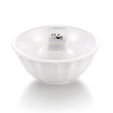 4 Inch Engraved White Round Melamine Bowl JA30020GC