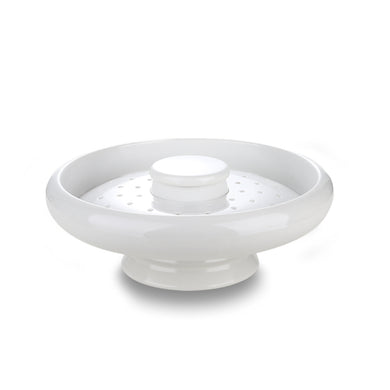 11 Inch White Melamine Plate With Stand JD023DPGC