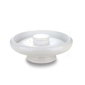 11 Inch White Melamine Plate With Stand JD023DPGC