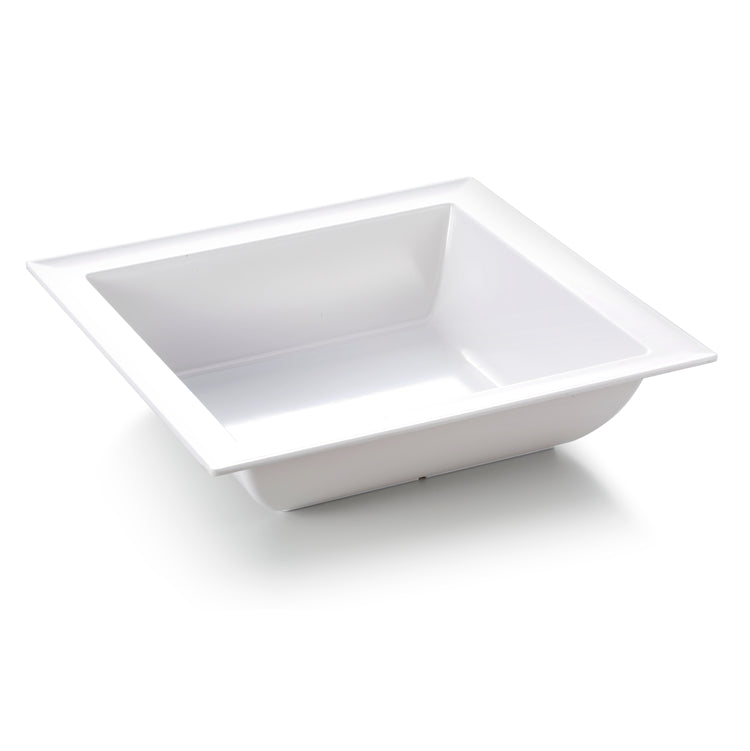 14.8 Inch White Restaurant Melamine Square Bowl JM16066GC