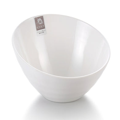 9 Inch White Oval Melamine Fruit Bowl LB009GC