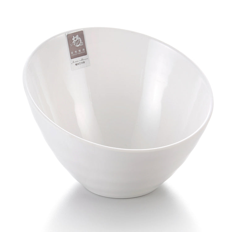 9 Inch White Oval Melamine Fruit Bowl LB009GC