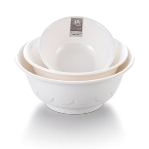 7 Inch White Round Restaurant Melamine Serving Bowls M0143GC