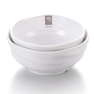 8 Inch White Restaurant Melamine Udon Noodle Bowls NFK008GC