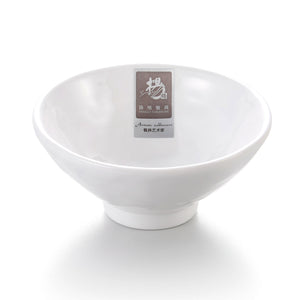 4.7 Inch Chinese White Small Melamine Footed Bowl Y2000GC