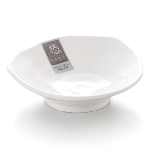5.2 Inch White Irregular Melamine Bowl Y3106GC