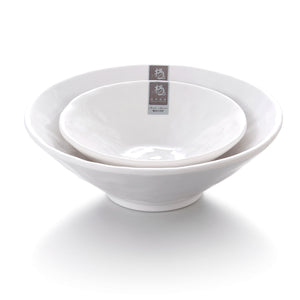 7.1 Inch White Round Melamine Udon Noodle Bowls Y5007GC