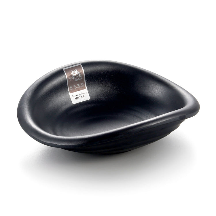 6.8 Inch Black Matte Melamine Bowl 1268MS