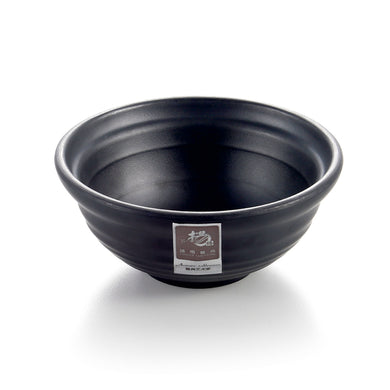 4.8 Inch Black Matte Melamine Round Bowl 1448MS
