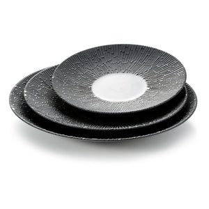 11.8 Inch Black Matte Melamine Deep Round Plates 21005MS