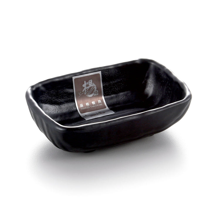 Japan Style Black Rectangular Melamine Sauce Dish A53MS