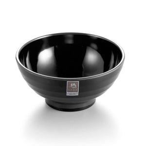 7.5 Inch Black Matte Melamine Non Slip Bowl G236970MS