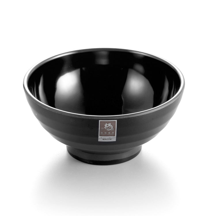 7.5 Inch Black Matte Melamine Non Slip Bowl G236970MS