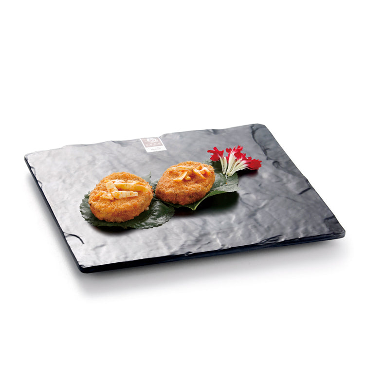 10 Inch Black Matte Square Melamine Serving Plate G416920MS