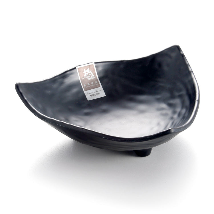 7 Inch Black Matte Melamine Triangle Bowl G626960MS