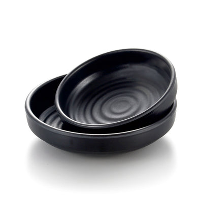 Japan Style Black Round Melamine Sauce Dish J124540MS