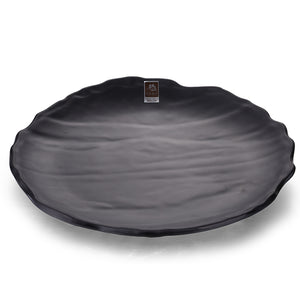 13.8 Inch Black Matte Round Melamine Dinner Plate JM16942MS