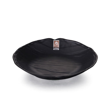 10.8 Inch Black Matte Round Melamine Dinner Plate JM16968MS