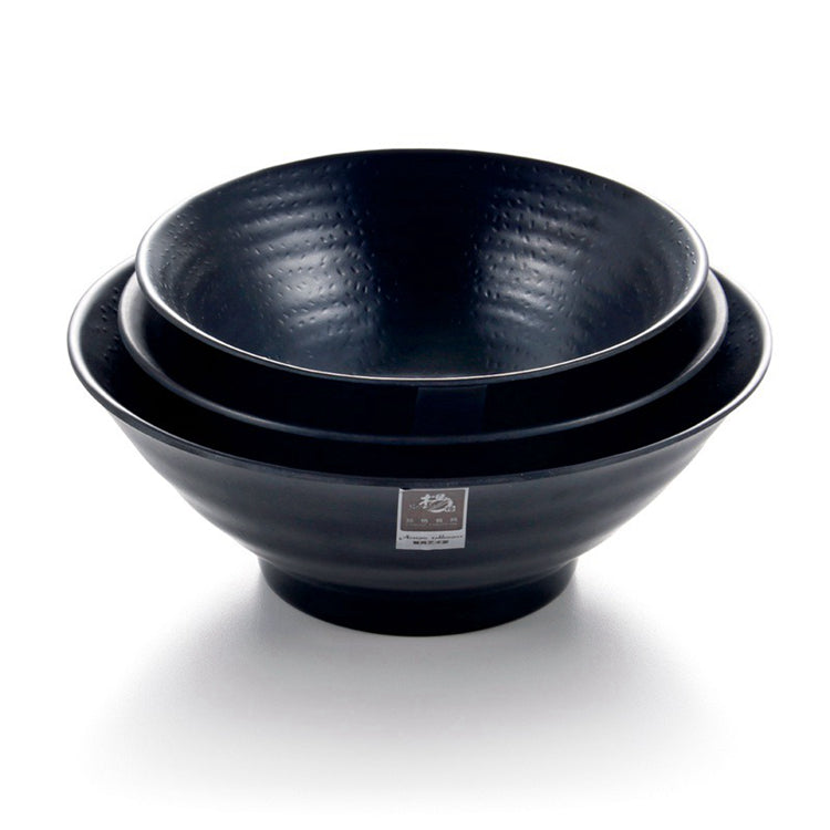 7 Inch Japanese Black Matte Melamine Ramen Bowls JW1007MS