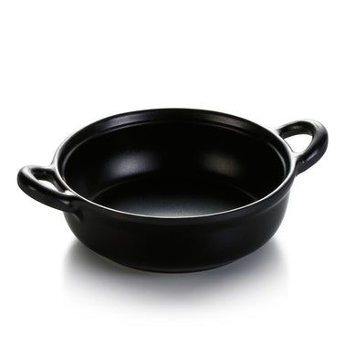 7.8 Inch Black Melamine Double Ear Bowl M2083801MS