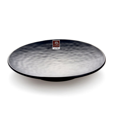 10 Inch Black Matte Round Melamine Fruit Plate M218170MS