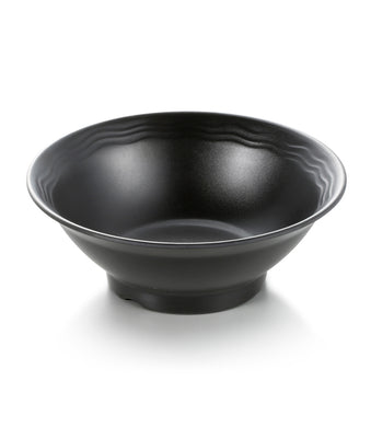 8 Inch Matte Black Melamine Round Bowl M234990MS