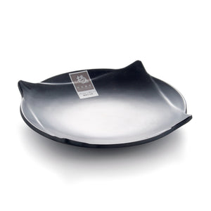 Black Matte Irregular Melamine Food Plate P0070MS