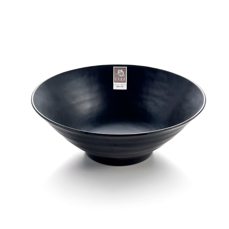 10 Inch Japanese Matte Black Melamine Ramen Bowl W1010MS