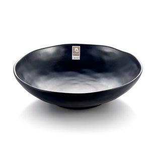 12 Inch Matte Black Melamine  Dumplings Bowl W1012MS