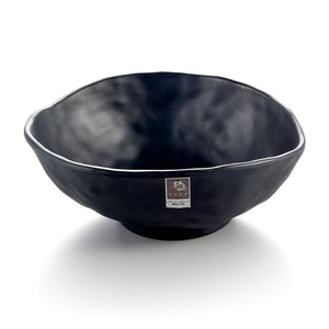 9.5 Inch Matte Black Melamine Oval Bowl YG140014MS