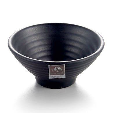5 Inch Matte Black Melamine Non Slip Bowl YG140030MS