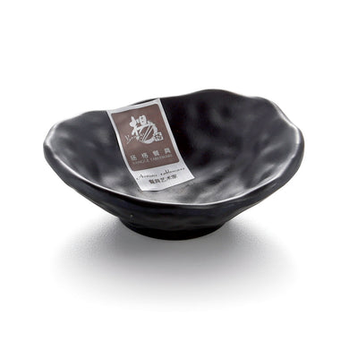 3.5 Inch Korean Black Melamine Soy Dish YG140049MS