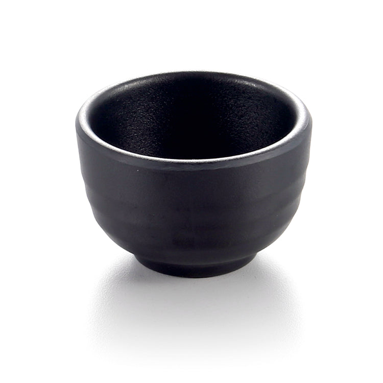 2.5 Inch Matt Finish Black Melamine Sake Cup YG140051MS